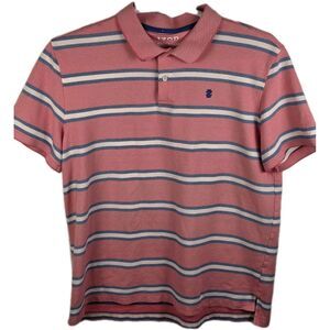 IZOD Mens XL Pink Advantage Performance Short Sleeve Shirt